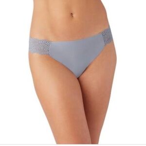 B.tempt'd by Wacoal Women's B.bare Thong Panty in Grey | Size S NWT